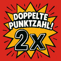 Doppelte Punktzahl auf alles für 5 Tage nach Anmeldung