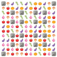 Veggie Crash Spiel mit dem Level &raquo;Matrix&laquo;